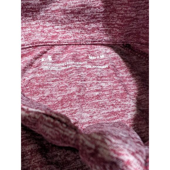 Under Armour Womens Tech Twis Level Sweatshirt Purple Metallic Silver M - Picture 4 of 5